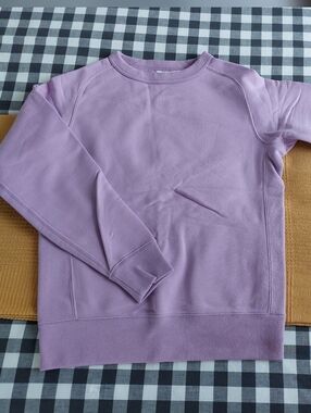 NWOT Uniqlo Women Boat Neck Sweater Light Purple 100% Cotton